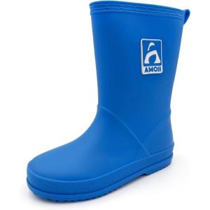 imageAmoji Kid Rain Boots Boy Rubber Waterproof Garden Boots JT6513Blue