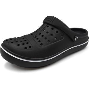 imageAmoji Unisex Clogs Garden Shoes Slip On Sandals CL8818Cll8818black