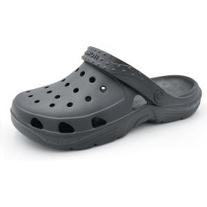 imageAmoji Unisex Garden Clogs Gardening Slip On Shoes CL3101Grey