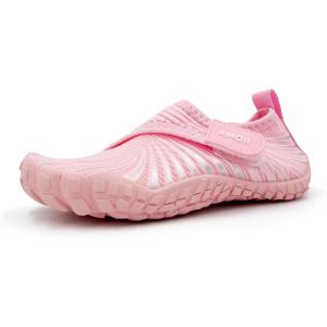 imageAmoji Kids Water Aqua Shoes Boys Girls Barefoot for Beach Swim Pool 2420Pink