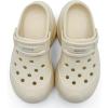 imageAmoji Women Platform Clogs Thick Yard Garden Shoes Summer Sandals 0859Beige