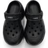 imageAmoji Women Platform Clogs Thick Yard Garden Shoes Summer Sandals 0859Black