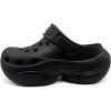 imageAmoji Women Platform Clogs Thick Yard Garden Shoes Summer Sandals 0859Black