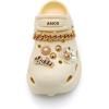 imageAmoji Women Platform Clogs with Charms Yard Garden Shoes Summer Sandals 0859Beige