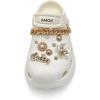 imageAmoji Women Platform Clogs with Charms Yard Garden Shoes Summer Sandals 0859White