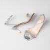imageAmoji Womens Kitten Heels 3 Inch Rhinestone Bow Strappy Dress Shoes 336Silver