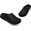 imageAmoji Men Garden Clogs Women Summer Gardening Shoes Beach Shoes AM2277Black