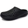 imageAmoji Men Garden Clogs Women Summer Gardening Shoes Beach Shoes AM2277Black
