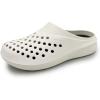 imageAmoji Men Garden Clogs Women Summer Gardening Shoes Beach Shoes AM2277WhiteBlack