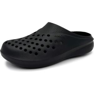 imageAmoji Men Garden Clogs Women Summer Gardening Shoes Beach Shoes AM2277Black