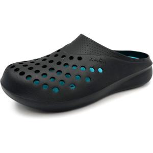 imageAmoji Men Garden Clogs Women Summer Gardening Shoes Beach Shoes AM2277Lakeblue