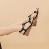 image:imageAmoji Womens Wedge Heels Sandals Comfortable Dressy Summer Shoes Elastic Strap 603